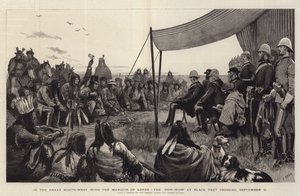 Suuressa luoteisosassa Lornen markiisin kanssa Pow-Wow Black Feet Crossingissa, 10. syyskuuta